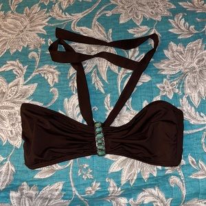 Bikini top with stones. New w/o tag.